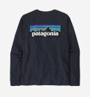 Patagonia - Men's Long-Sleeved P-6 Logo Responsibili-Tee - Herre - New Navy