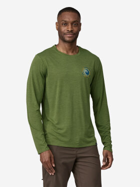 Patagonia - Men's Capilene Cool Daily Graphic UV T-shirt - Herre - Terrain Green