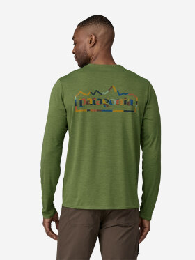 Patagonia - Men's Capilene Cool Daily Graphic UV T-shirt - Herre - Terrain Green