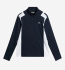 J. Lindeberg - Men's Lukas Quarter Zip Midlayer - Herre - Navy