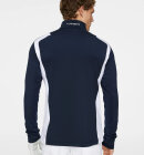 J. Lindeberg - Men's Lukas Quarter Zip Midlayer - Herre - Navy