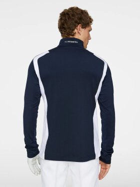 J. Lindeberg - Men's Lukas Quarter Zip Midlayer - Herre - Navy