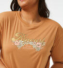 Rip Curl - Women's Sea Of Dreams Relaxed SS UPF 50+ UV T-shirt - Dame - Light Brown