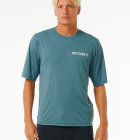 Rip Curl - Men's Icons Of Surf SS UPF 50+ UV T-shirt - Herre - Blue Stone