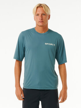 Rip Curl - Men's Icons Of Surf SS UPF 50+ UV T-shirt - Herre - Blue Stone