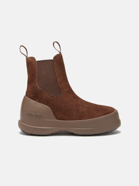 Moon Boot - Luna Chelsea Suede Vinterstøvler - Unisex - Brown