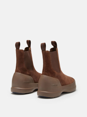 Moon Boot - Luna Chelsea Suede Vinterstøvler - Unisex - Brown