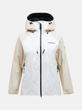 Peak Performance - Insulated 2-Lags Skijakke - Dame - Sand Fog / Off white