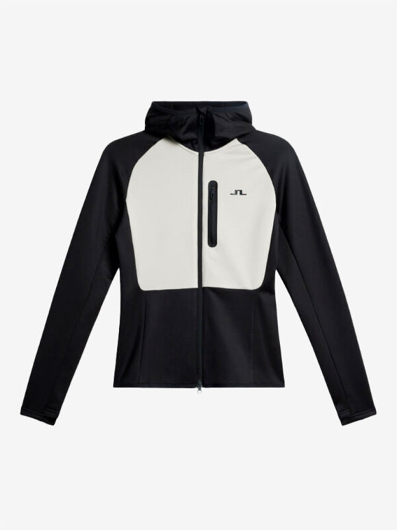 J. Lindeberg - Elana Full Zip Hood - Dame - Moonbeam