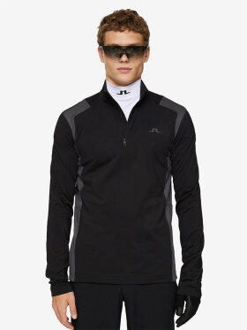 J. Lindeberg - Lukas Quarter Zip Mid-Layer - Black