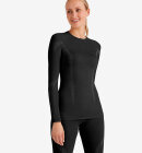 Falke - Long-sleeve Wool Tech Skiundertrøje - Dame - Sort