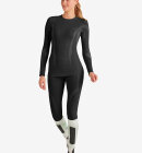 Falke - Long-sleeve Wool Tech Skiundertrøje - Dame - Sort