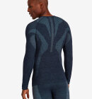 Falke - Long-sleeve Wool Tech Skiundertrøje - Herre - Space Blue