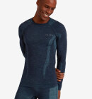 Falke - Long-sleeve Wool Tech Skiundertrøje - Herre - Space Blue