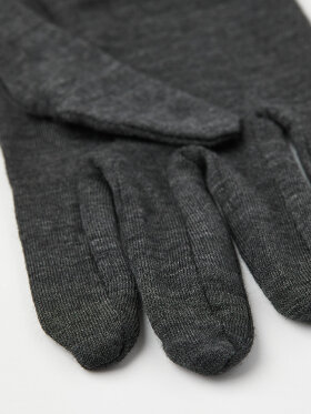 Hestra - Merino ulds inderhandske - unisex - charcoal