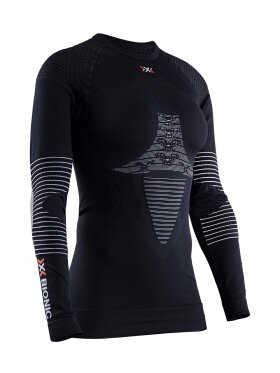 X-bionic - Women's Energizer 4.0 Skiundertrøje - Dame - Black/Arctic White