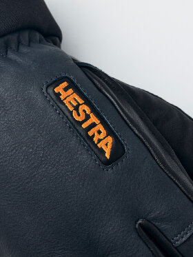 Hestra - Army Leather Wool Terry 5-finger - Herre - Grey 