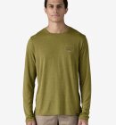 Patagonia - Men's Capilene Cool Daily Graphic LS Shirt - Lands - Graze Green