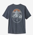 Patagonia - Men's Capilene Cool Daily Graphic T-Shirt - Lands - Smolder Blue