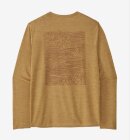 Patagonia - Men's Capilene Cool Daily Graphic LS Shirt - Waters - Strata Bee Tan