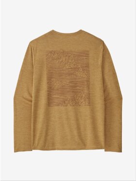 Patagonia - Men's Capilene Cool Daily Graphic LS Shirt - Waters - Strata Bee Tan