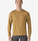 Patagonia - Men's Capilene Cool Daily Graphic LS Shirt - Waters - Strata Bee Tan