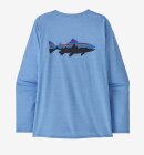 Patagonia - Women's Capilene Cool Daily Graphic LS Shirt - Waters - Fitz Blue