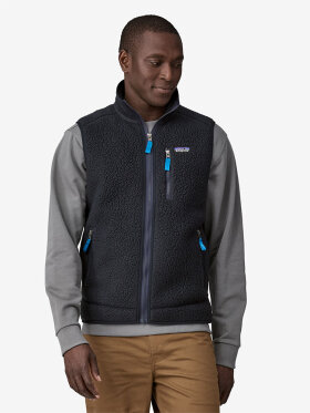 Patagonia - Retro Pile Vest til Mænd - Pitch Blue / Endless Blue 