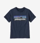 Patagonia - Kids' P-6 Logo T-Shirt - New Navy