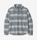 Patagonia - Men's Long-Sleeved Lightweight Fjord Flannel Shirt - Still Blue