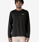 Patagonia - Men's Long-Sleeved P-6 Logo Responsibili-Tee - Black