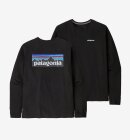 Patagonia - Men's Long-Sleeved P-6 Logo Responsibili-Tee - Black