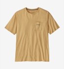 Patagonia - Men's Boardshort Logo Pocket Responsibili T-shirt - Beeswax Tan