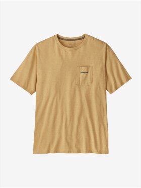 Patagonia - Men's Boardshort Logo Pocket Responsibili T-shirt - Beeswax Tan