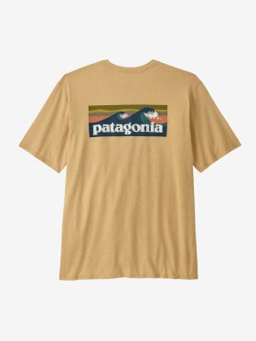 Patagonia - Men's Boardshort Logo Pocket Responsibili T-shirt - Beeswax Tan