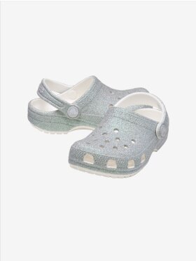 Crocs - Kids’ Classic Iridescent Glitter Clog - White