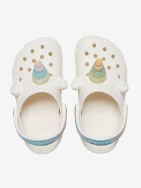 Crocs - Toddlers' Classic I AM Rainbow Unicorn Clog - Unicorn Chalk