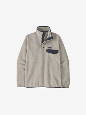 Patagonia - Men's Lightweight Synchilla Snap-T Fleece Pullover - Oatmeal HT Blu