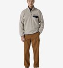 Patagonia - Men's Lightweight Synchilla Snap-T Fleece Pullover - Oatmeal HT Blu