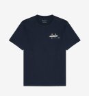 KnowledgeCotton Apparel - Men's - Regular drop-shoulder heavy single jersey printed t-shirt - Night Sky