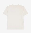 KnowledgeCotton Apparel - Men's - Regular drop-shoulder heavy single jersey printed t-shirt - Egret