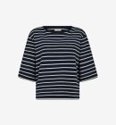 Freequent - FQMILA - T-shirt - Dame - Navy Blaze/Off White