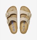 Birkenstock - Arizona blød fodseng - Nubucklæder - Sandcastle