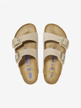 Birkenstock - Arizona blød fodseng - Nubucklæder - Sandcastle