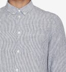 KnowledgeCotton Apparel - Men's REGULAR STRIPED LINEN SHIRT - Total Eclipse