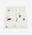 KnowledgeCotton Apparel - Men's - FIG LOOSE WITH EMBROIDERY SHORTS - Egret